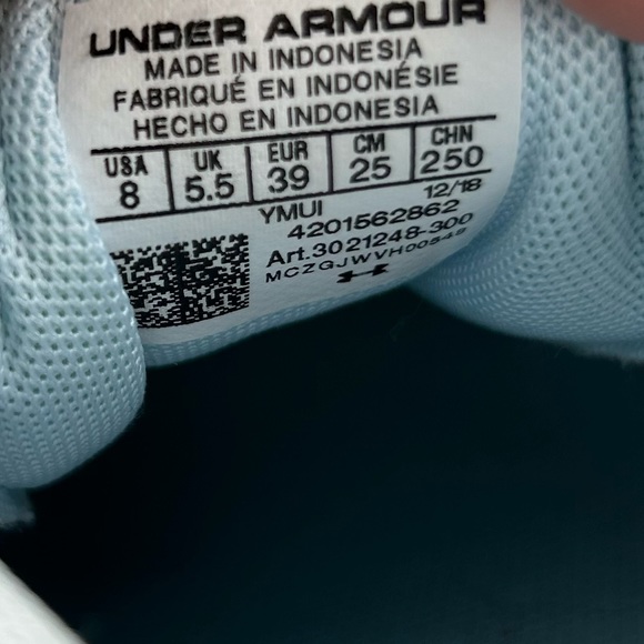 Under Armour Blue Surge Se Running Shoe Size 8 - Picture 8 of 9